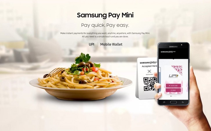 Galaxy On Max comes with Samsung Pay Mini service onboard.