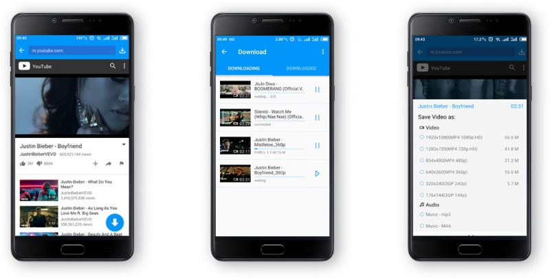 KeepVid Android app screenshots