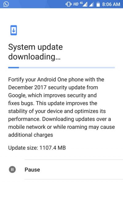 Xiaomi Mi A1 has started receiving Oreo update