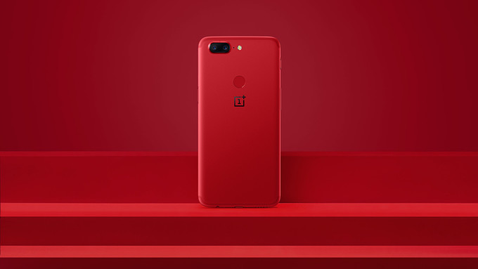 OnePlus 5T lava red picture