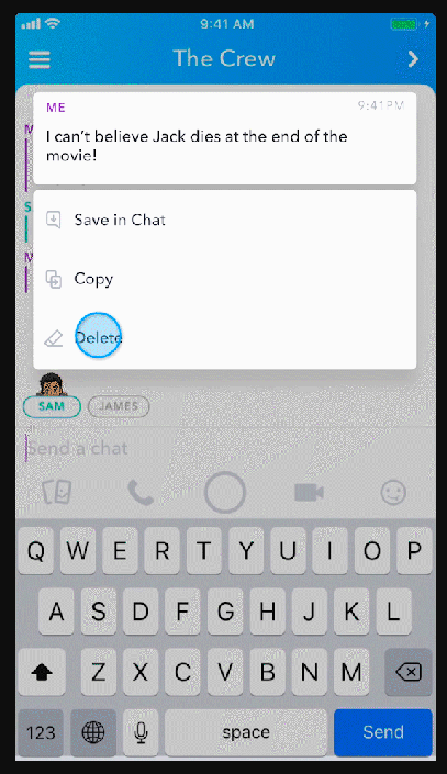 Snapchat Clear Chats