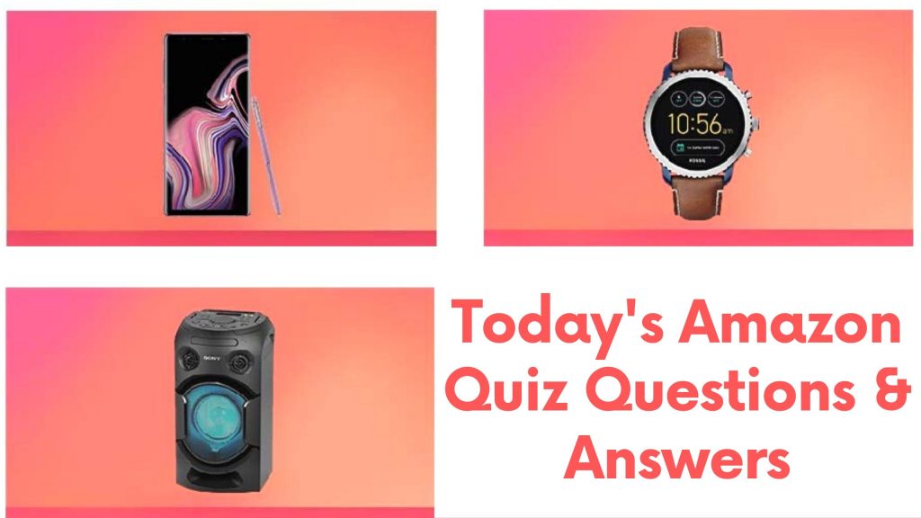 Amazon Quiz Answers of 11 February