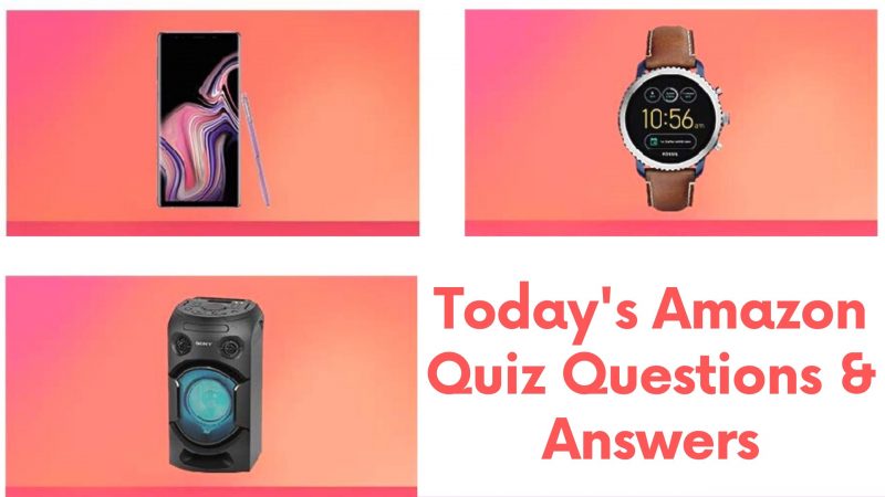 Amazon Quiz answers of 14 February 2020